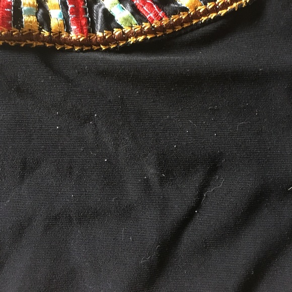 Mustard and Black Dress - Picture 2 of 4